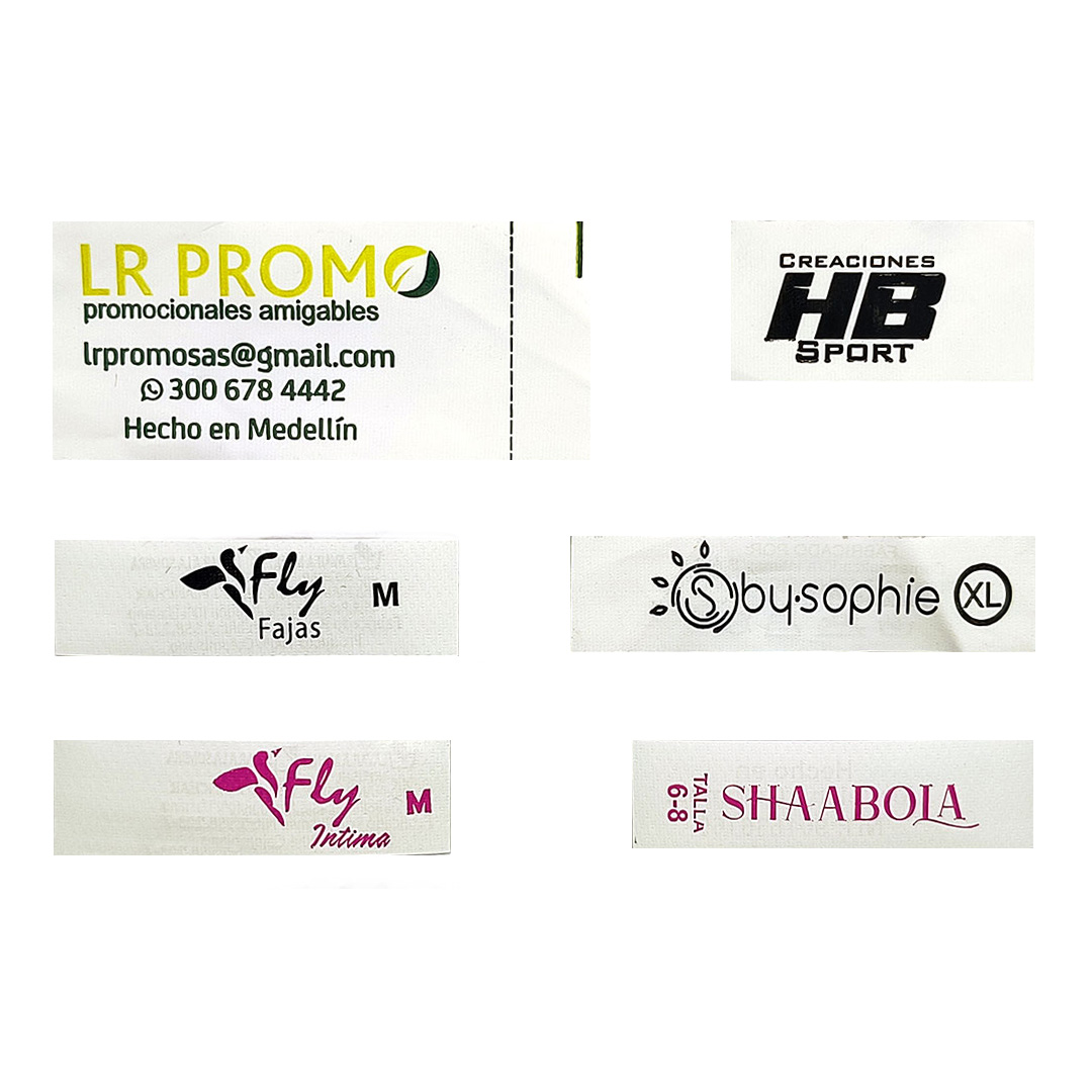 Marquillas Estampadas en Nylon